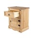 image 4 of Corona, 1 Door, 1 Drawer Bedside Cabinet Brown