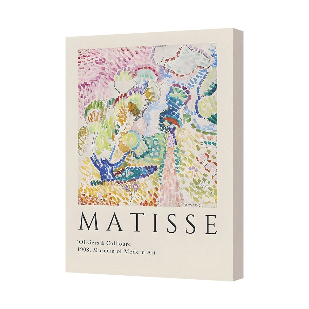Matisse Oliviers A Collioure 1908 Canvas Print Museum Of Modern Art