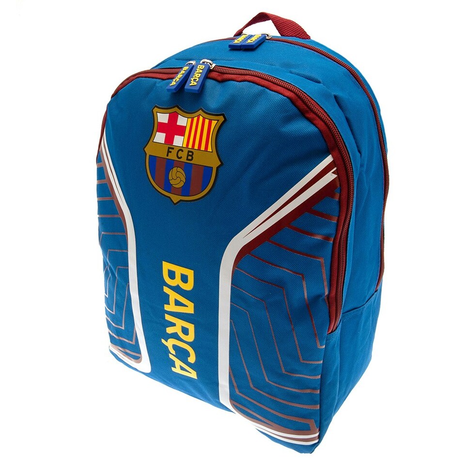 image 1 of FC Barcelona Crest Backpack - Blue/Maroon - One Size