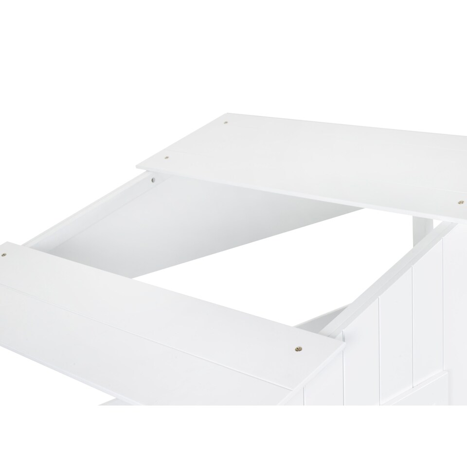 image 1 of Acorn 90cm Single White Treehouse Midsleeper Bed with Storage