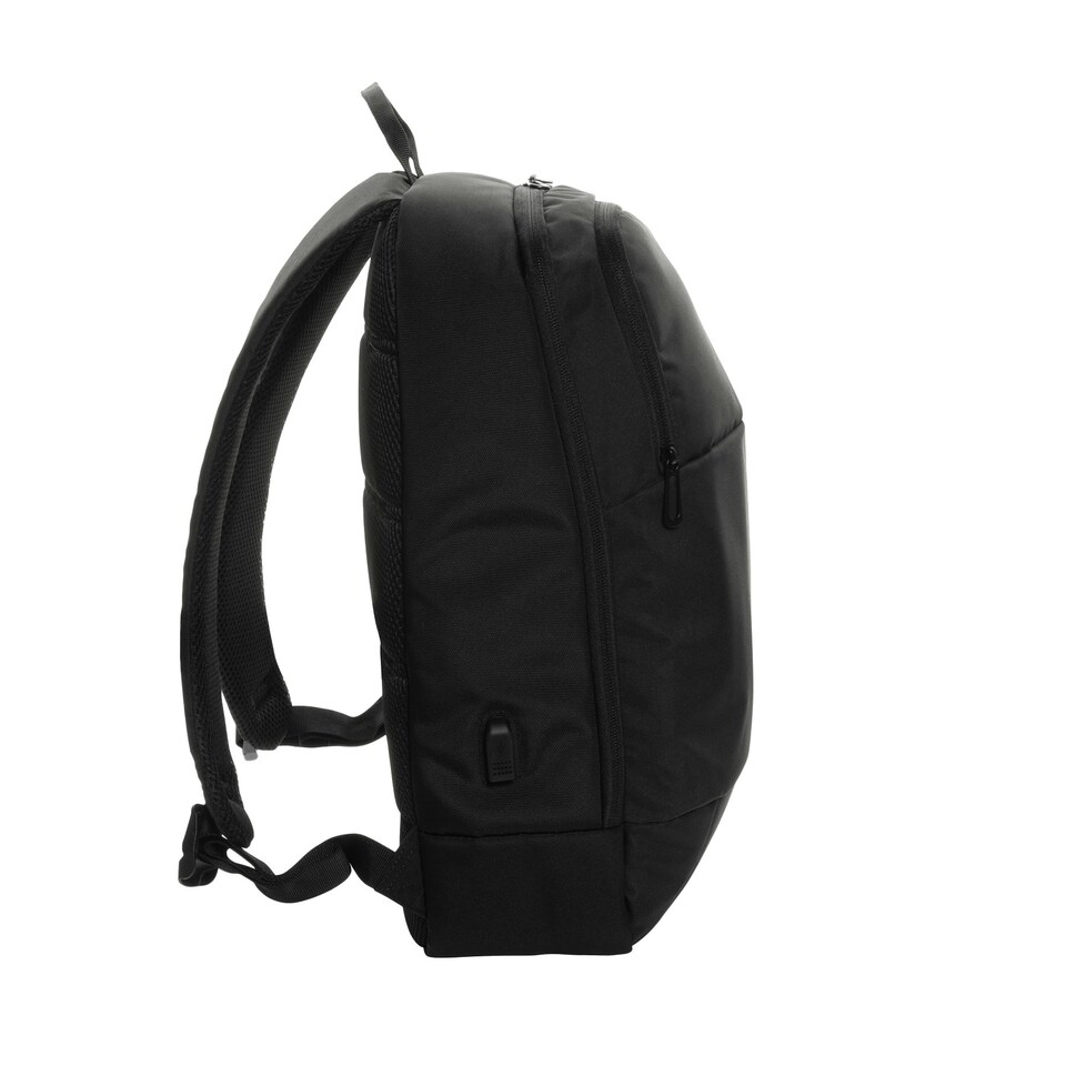 image 1 of Swiss Peak Modern Aware Laptop Backpack - Black - One Size Black