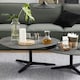 image 4 of Barnsley Black ceramic Coffee Table 100x95x41 cm