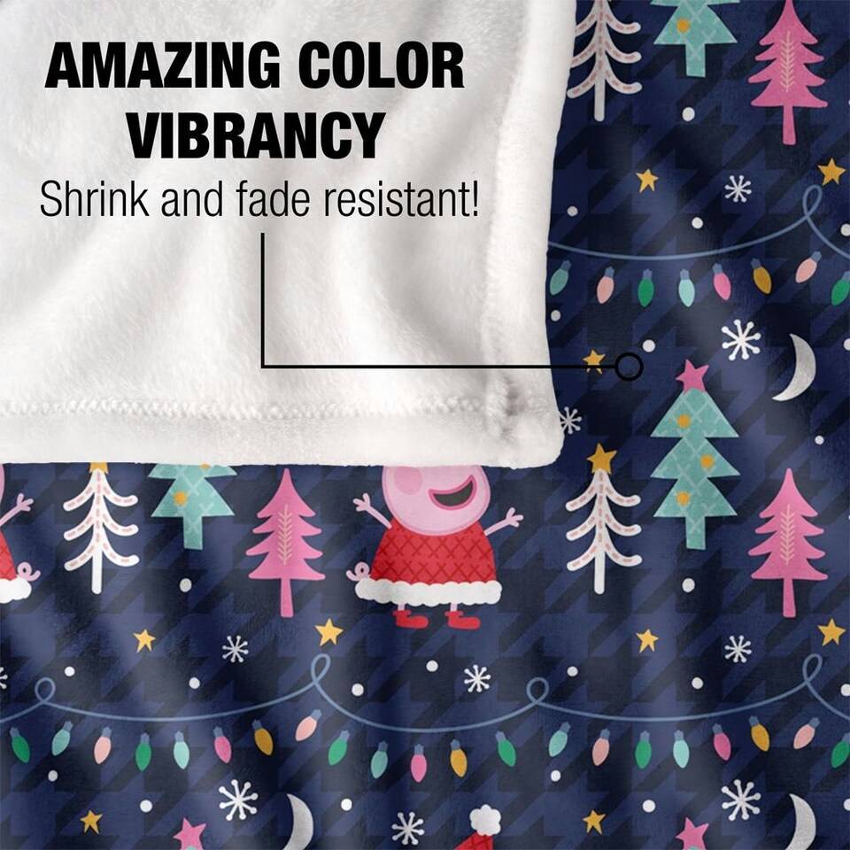 image 1 of Peppa Pig Santa Outfit Blanket - White - One Size