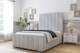 image 2 of Sloomy Radcliffe Silver Naples Bed Frame With 50" Upholstered Headboard 6' Super King