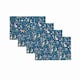image 3 of Catherine Lansfield Enchanted Twilight Animals Cotton Dining Placemat 4 Pack Navy Blue Blue | Navy Blue