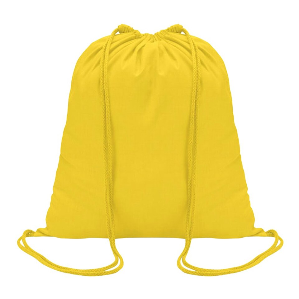 MidOcean Colored Cotton Drawstring Bag - Yellow - One Size Yellow