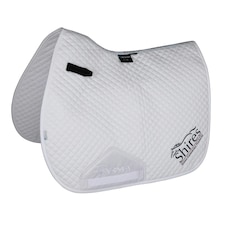 ARMA Shires Logo Horse GP Saddlepad - White - 15in - 16.5in