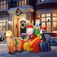 image 8 of Outsunny 6ft Christmas Inflatable Santa on Sleigh with Reindeer and Penguin, Outdoor Christmas Blow Up Decoration with Built-in LED Lights for Garden, Indoor Outdoor Home Decor