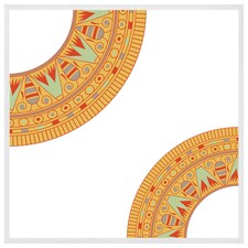 Egyptian hieroglyphs (Picture Frame) White | XL
