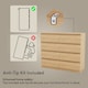 image 6 of Vida Designs Denver 8 Drawer Chest of Drawers Bedroom Storage, Pine