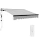 image 1 of Outsunny 2.5 x 2m Electric Retractable Awning w Aluminium Frame Light Grey | Grey | 1