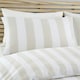 image 3 of Catherine Lansfield Cove Stripe Reversible Single Duvet Cover Set Natural