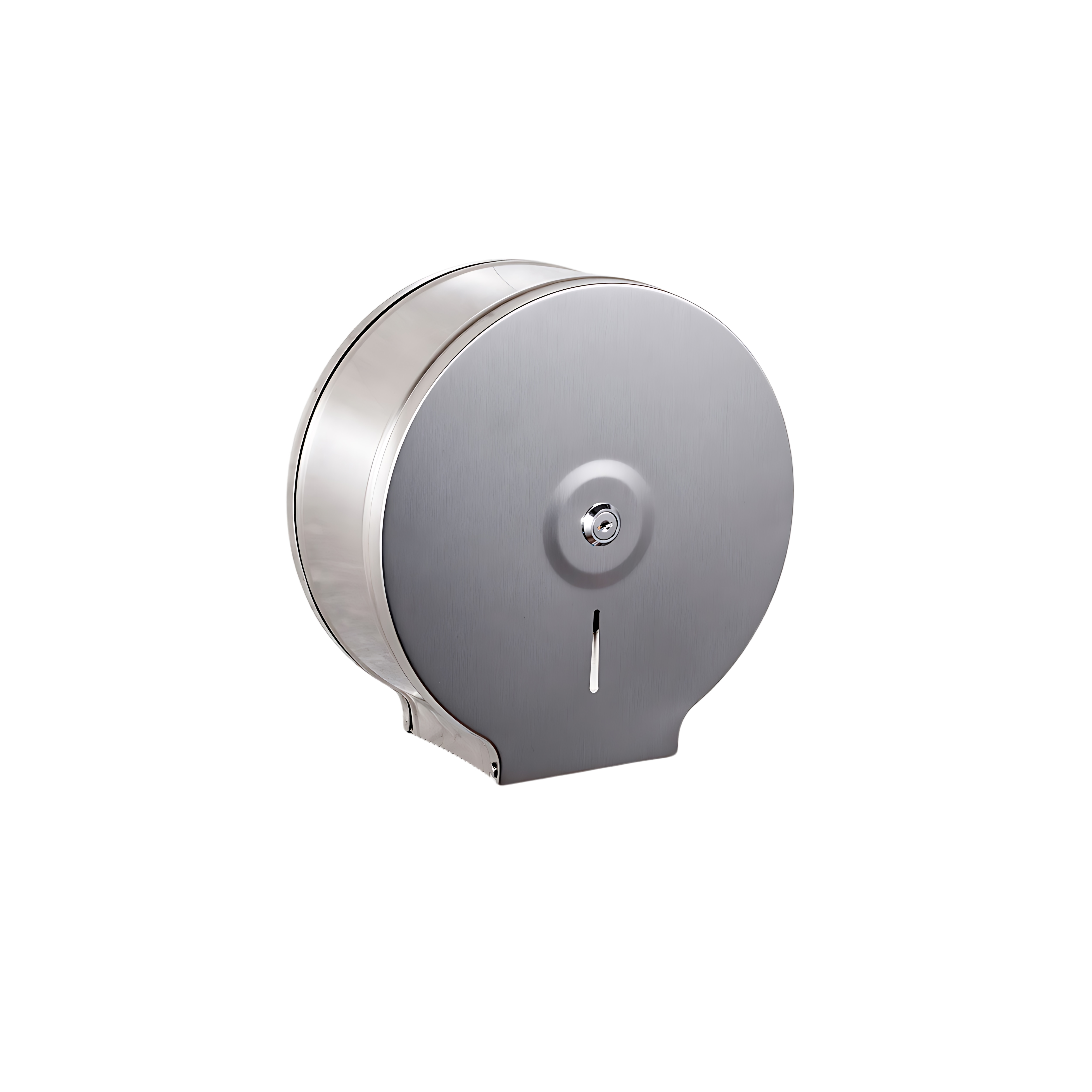Flode Jumbo Toilet Roll Holder – Satin Steel Stainless Steel Wall Mounted Dispenser for Commercial & Home Bathrooms Durable & Easy Refill