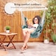 image 2 of Vonhaus Seville Outdoor Hanging Chair with Attachments