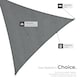 image 5 of Shade Sail - triangular with UV protection 50, water-repellent, grey | Grey | grey | 4 x 4 x 4 m | 1