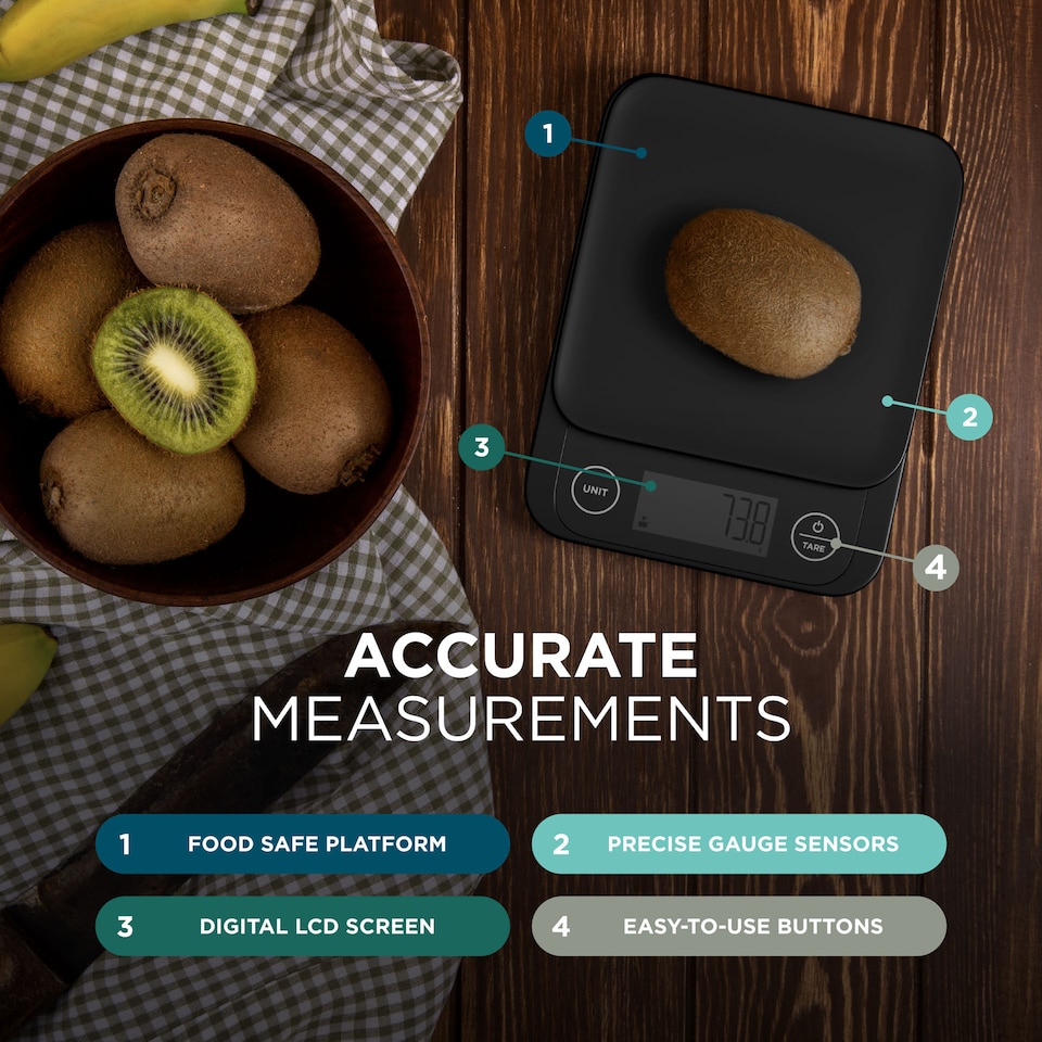 image 1 of DMD Smart Kitchen Scale with Nutritional Calculator, 24 Nutrients Tracking, Calorie Counting