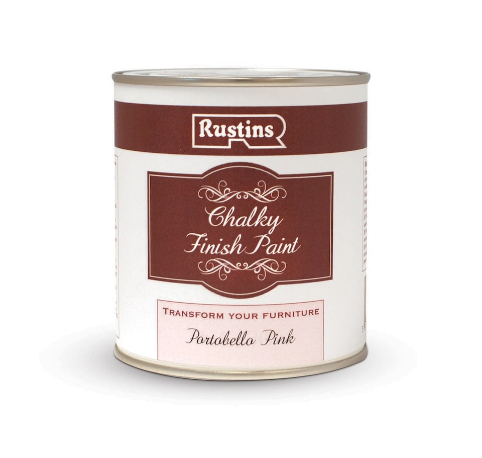 image 1 of Rustins Quick Dry Chalky Finish Paint Portobello Pink 500ml