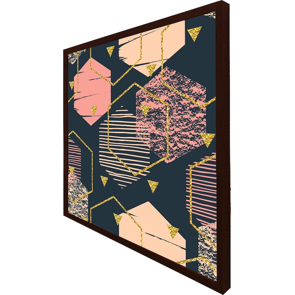 image 1 of Hexagons (Picutre Frame) Grey | L