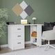 image 4 of 3-Drawer 3-Shelf Desk with Customizable Layout Grey | Colour: Cedar Grey