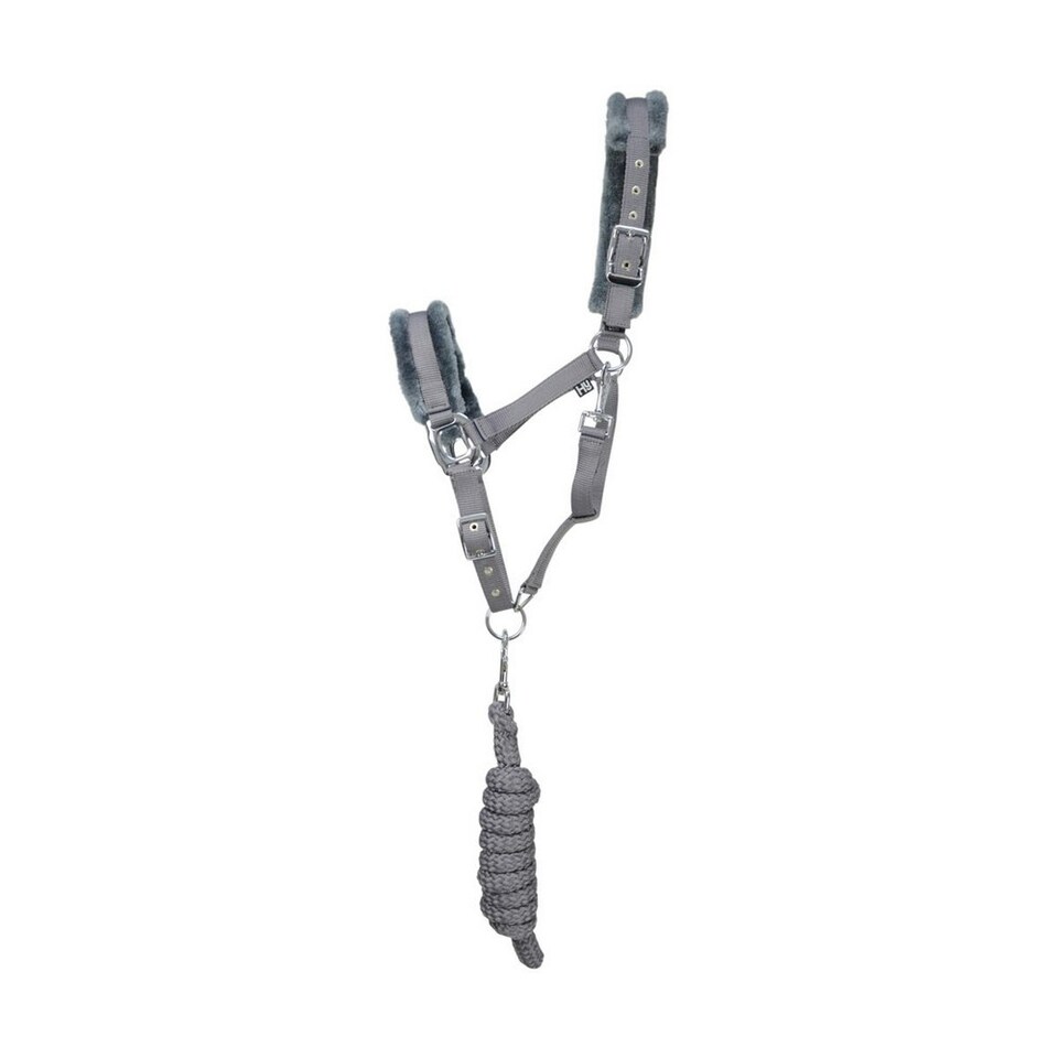 Hy Sport Active Head Collar And Rope - Pencil Point Grey - Cob
