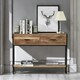 image 5 of Industrial Console Table With 2 Drawers & Storage Shelf Brown