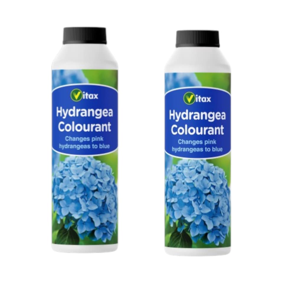 image 1 of Vitax Hydrangea Colourant 500g Pack of 2 Turns Pink Flowers Blue & Mauve Enhances Blooms and Plant Health