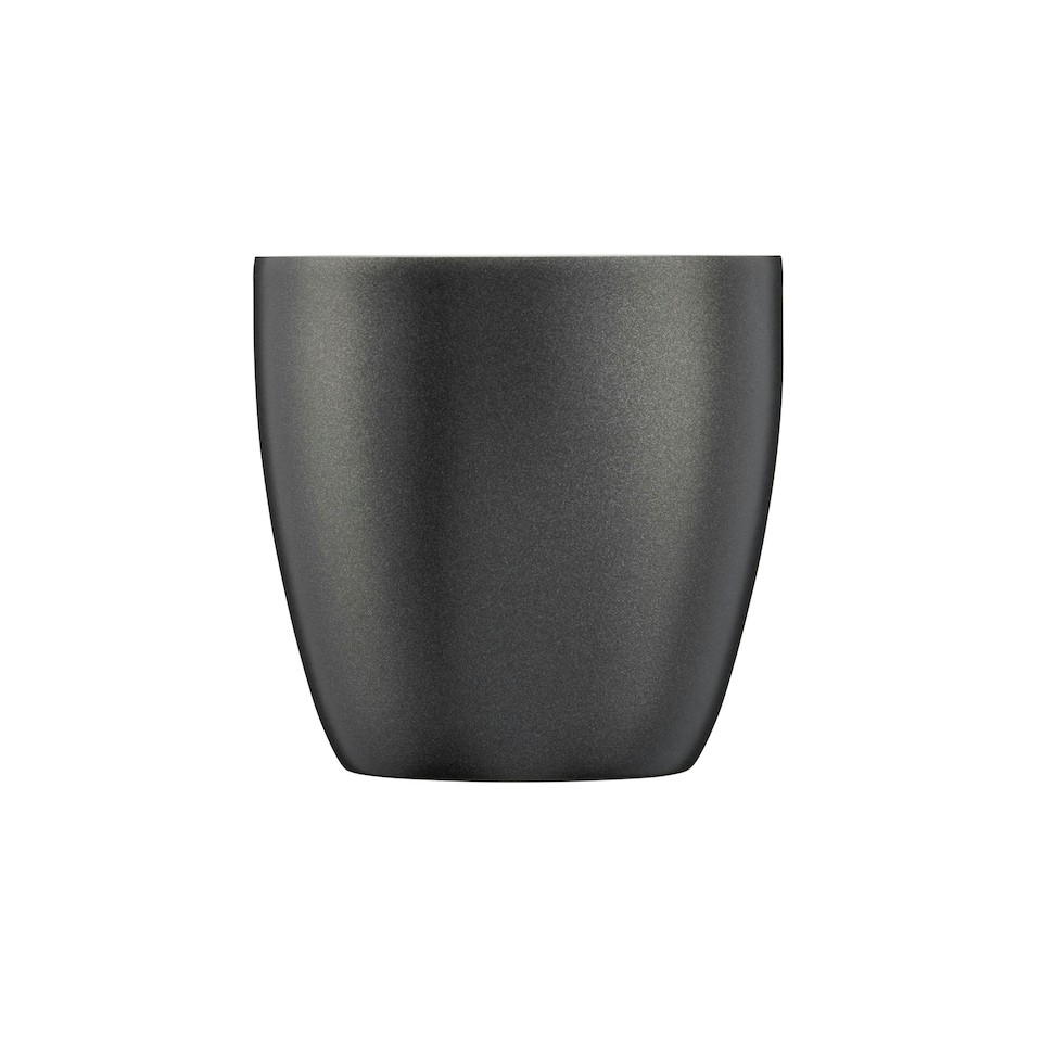 image 1 of Set of 2 Stainless Steel Espresso Coffee Cups – 90ml Double Wall Insulated Mini Drinking Mugs Black