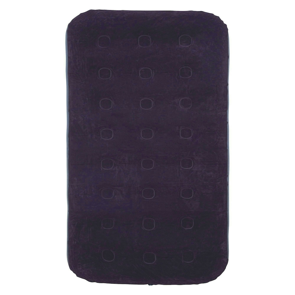 image 1 of Mountain Warehouse Single Size Flocked Airbed Pump Inflation Camping Compact Bed Blue | Navy | One Size