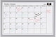 image 3 of KAV Dry Wipe Magnetic Monthly Planner Stylish Aluminium Frame Whiteboard Multipurpose Organizational Board with Self-Adhesive