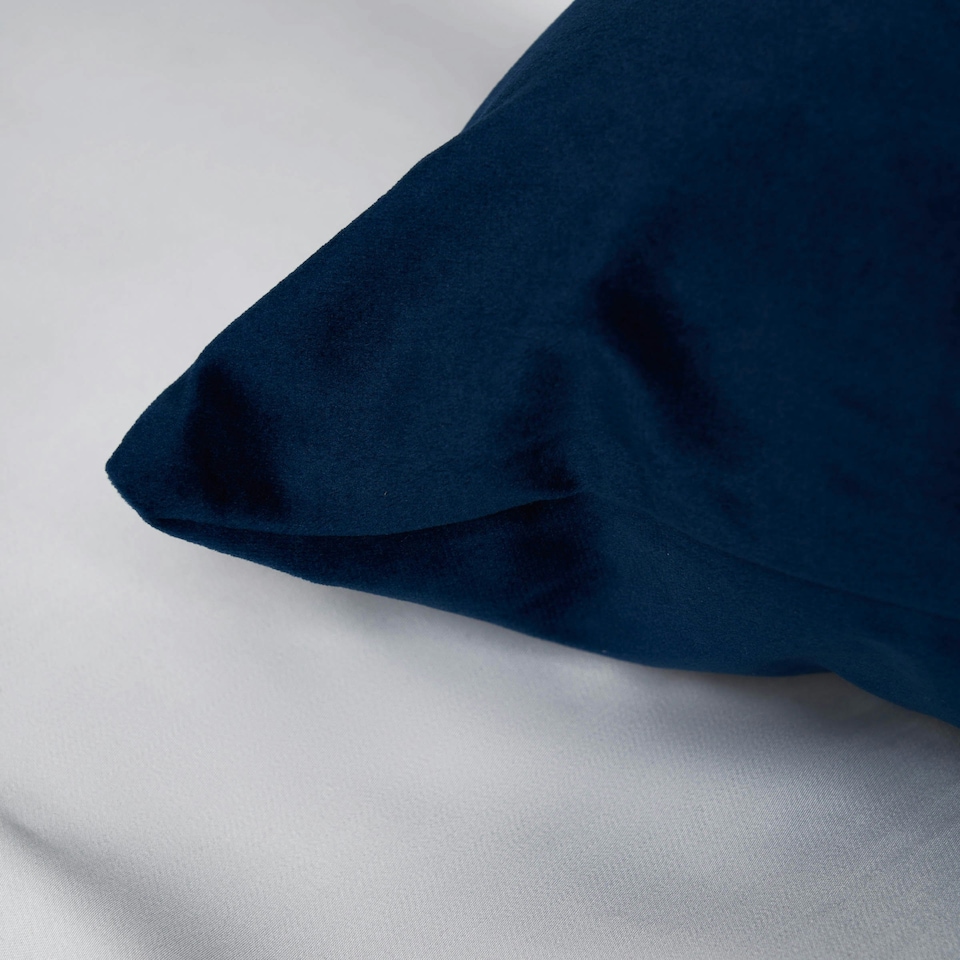 image 1 of BHS Velour Cushion, Navy