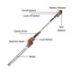 image 5 of Terratek 20V 2.4m Cordless Telescopic Long Reach Hedge Trimmer 2 Batteries | Grey | Grey | 1