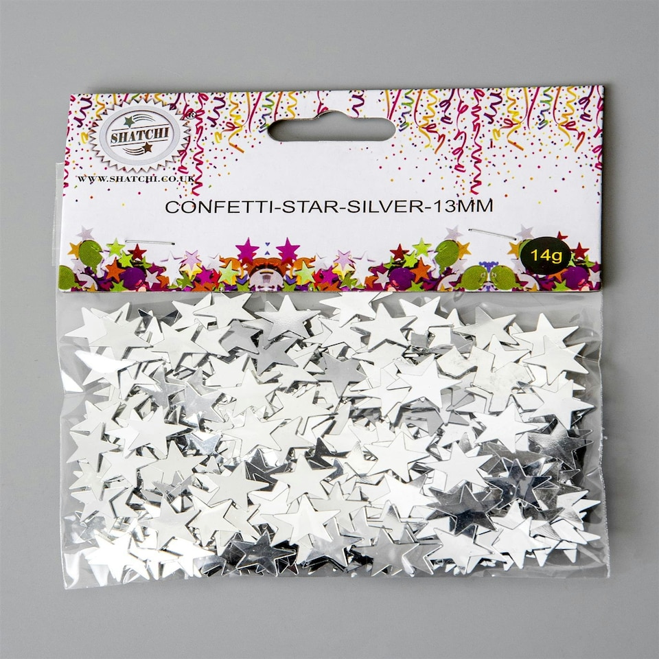 image 1 of Star Confetti Silver - 14g 1 Pack