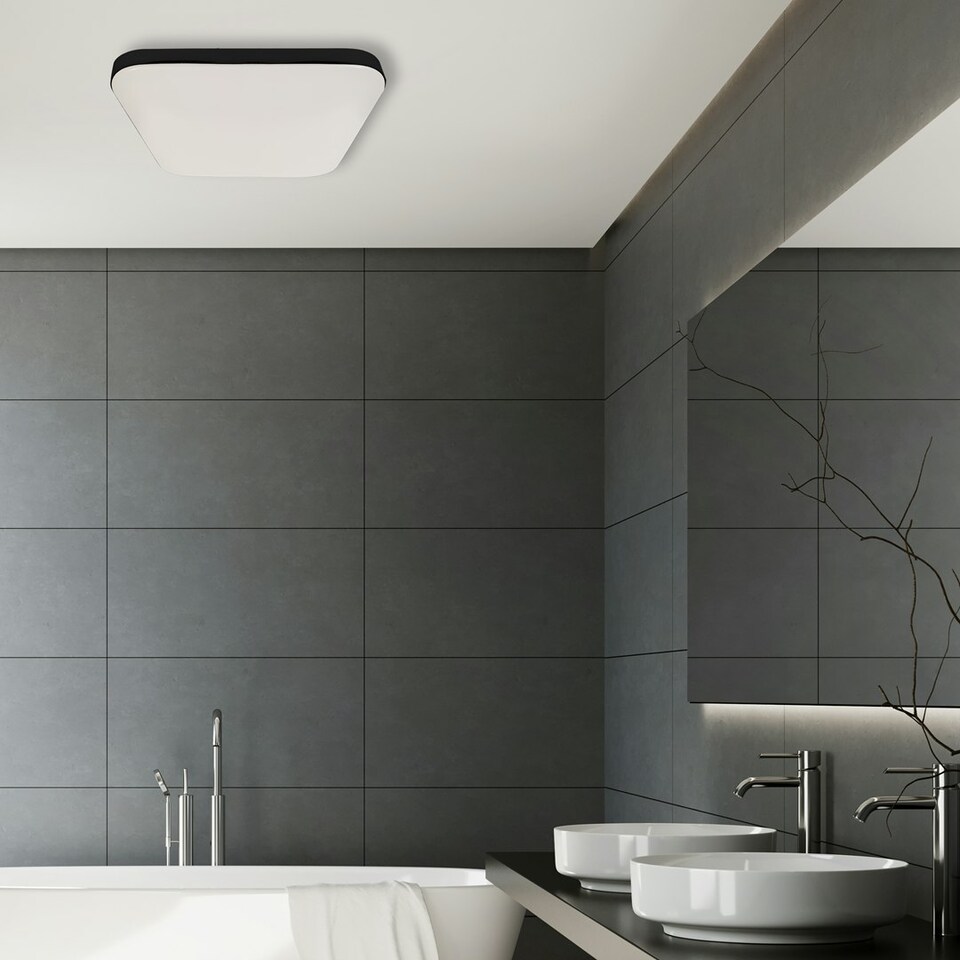 image 1 of Milagro Ceiling Lamp Nemo Black 17W LED