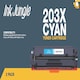image 4 of Compatible HP 203X Cyan Toner Cartridge Blue