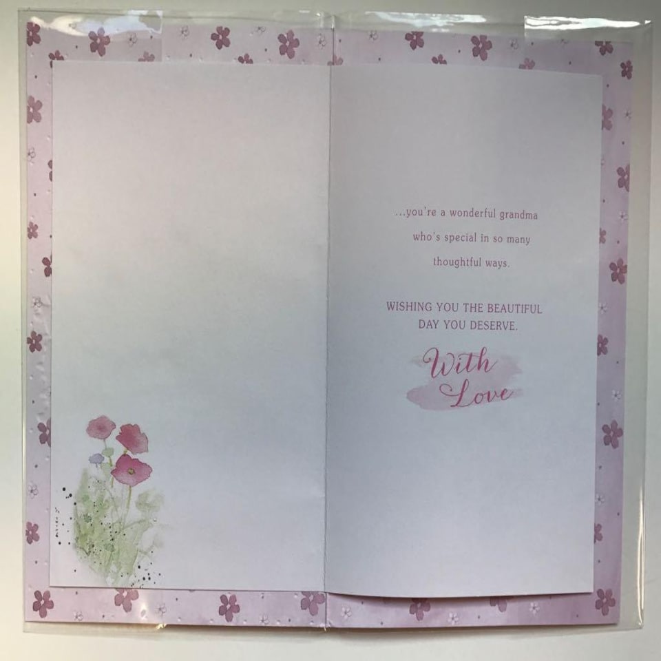 image 1 of Grandma Wellies And Flowers Mother's Day Card