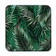 image 1 of Tropical Leaves on Black (Coaster)