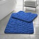 image 2 of Memory Foam Pebbles Bath Mat Set Blue 0835