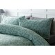image 3 of Belledorm Flora Jacquard Duvet Cover Set - Duck Egg Blue - Superking