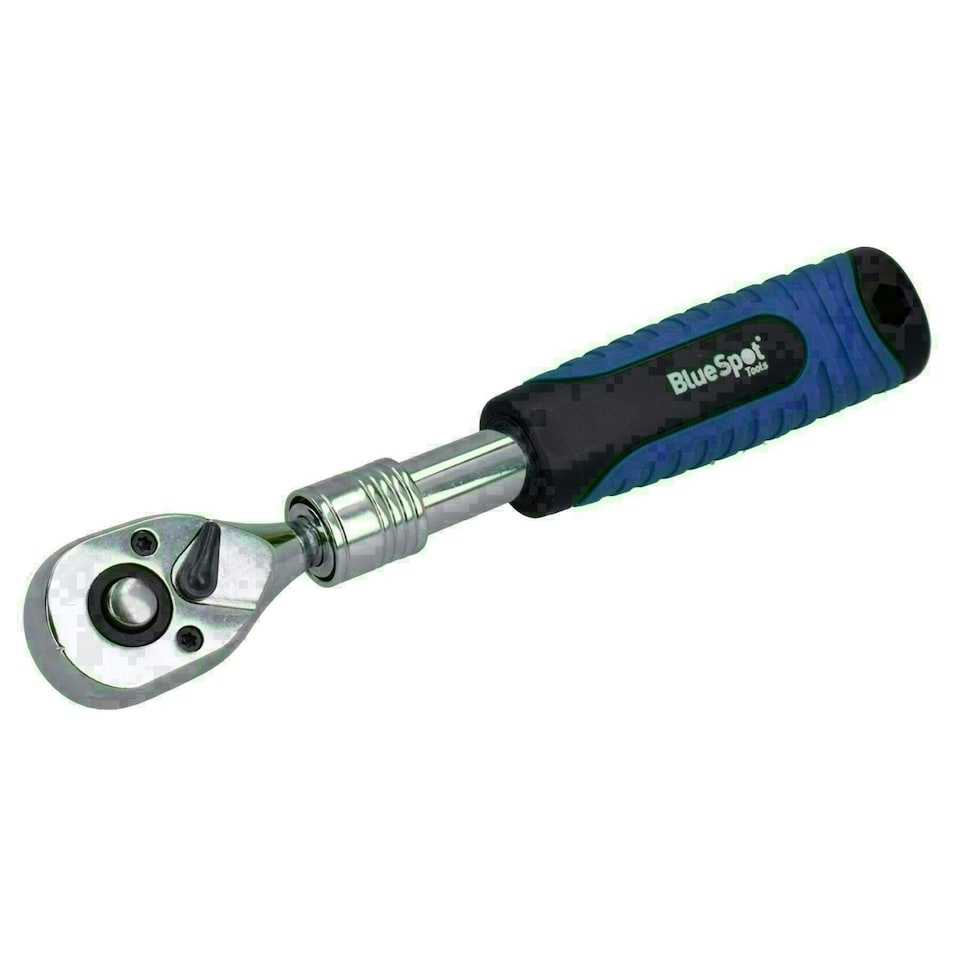 image 1 of 1/4in Drive Telescopic Extendable Ratchet 72 Teeth Quick Release 180 - 230mm