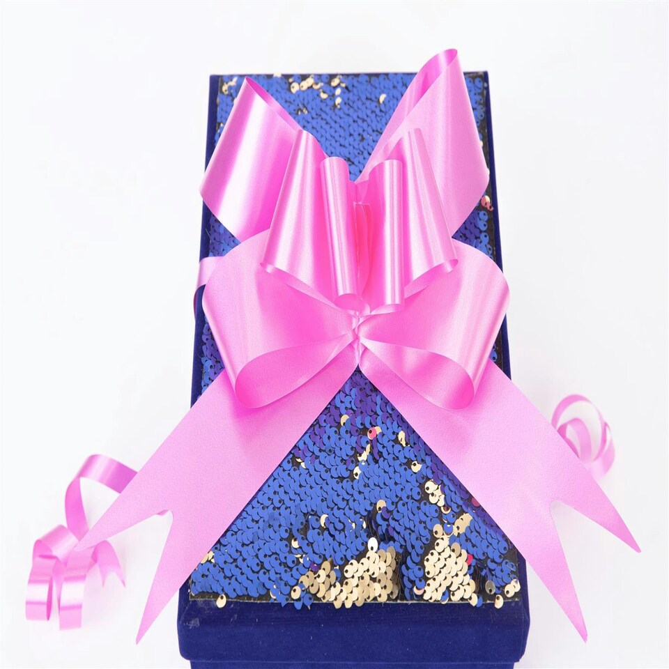 image 1 of 40pcs 50mm Hot Pink Pullbow