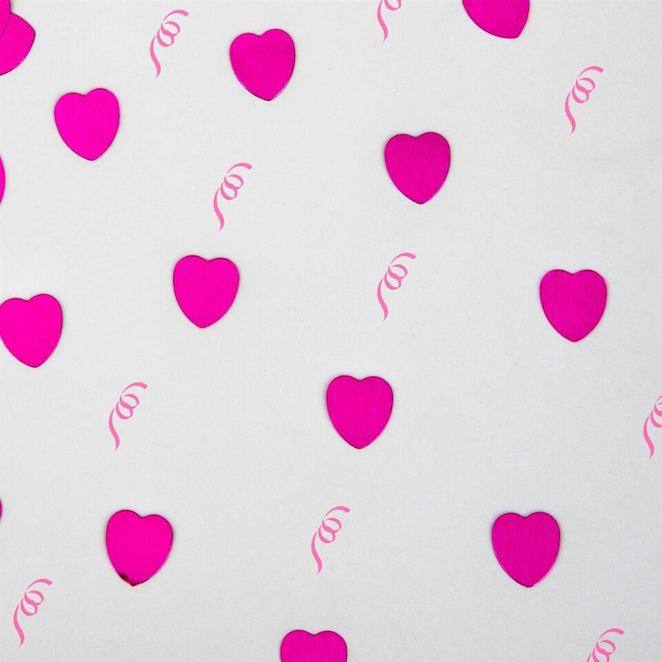 image 1 of 14g Pink Heart Confetti