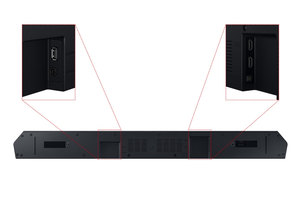 image 1 of Samsung HW-Q600C/XU, 3.1.2 channels, Dolby Atmos, 200 W, Active subwoofer, Wireless, 160 W | Black | Black