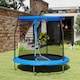 image 8 of SPORTNOW 8ft Outdoor Trampoline with Safety Enclosure Net, Blue
