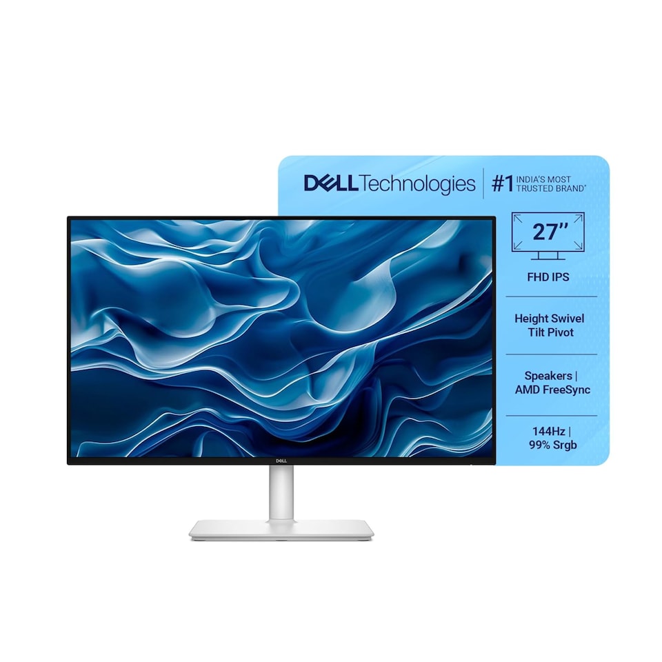 image 1 of Dell Plus S2725HSM 27-Inch IPS Full HD 144Hz 1ms Height Adjustable Monitor with Speakers