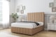 image 2 of Sloomy Langston Latte Dumfries Divan Bed With Mattress 2 Drawers Footend With 26" Strutted Headboard & 12" Matching Footboard 4' Small Double | Brown | Latte | Small Double | 1