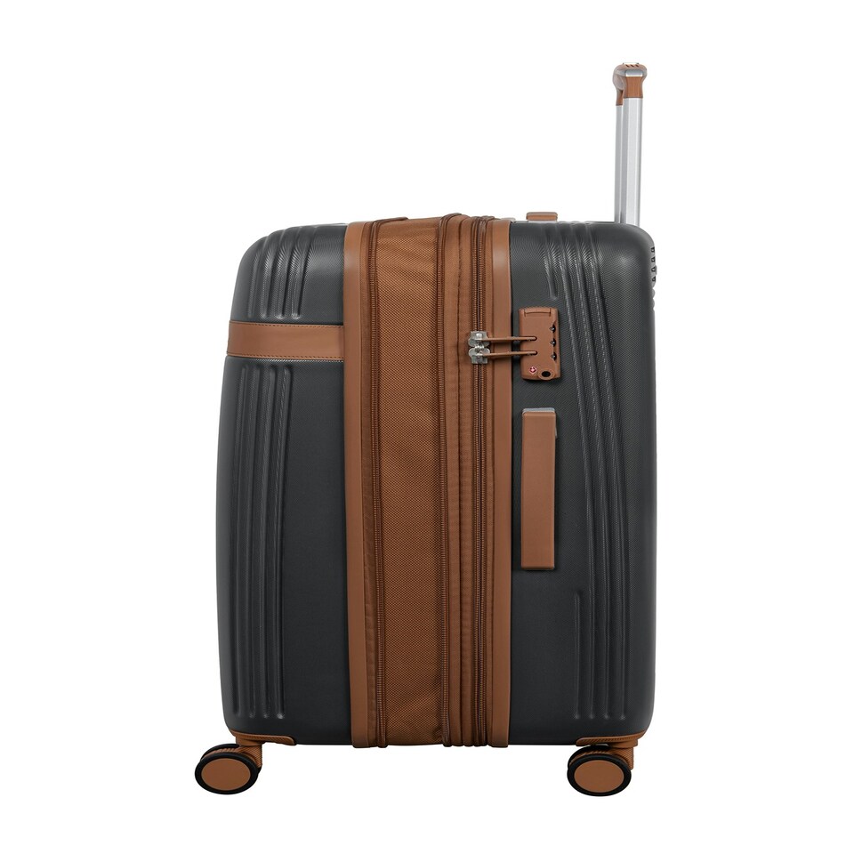 image 1 of IT Luggage Clarify Charcoal Medium Suitcase with TSA Lock Grey | Medium