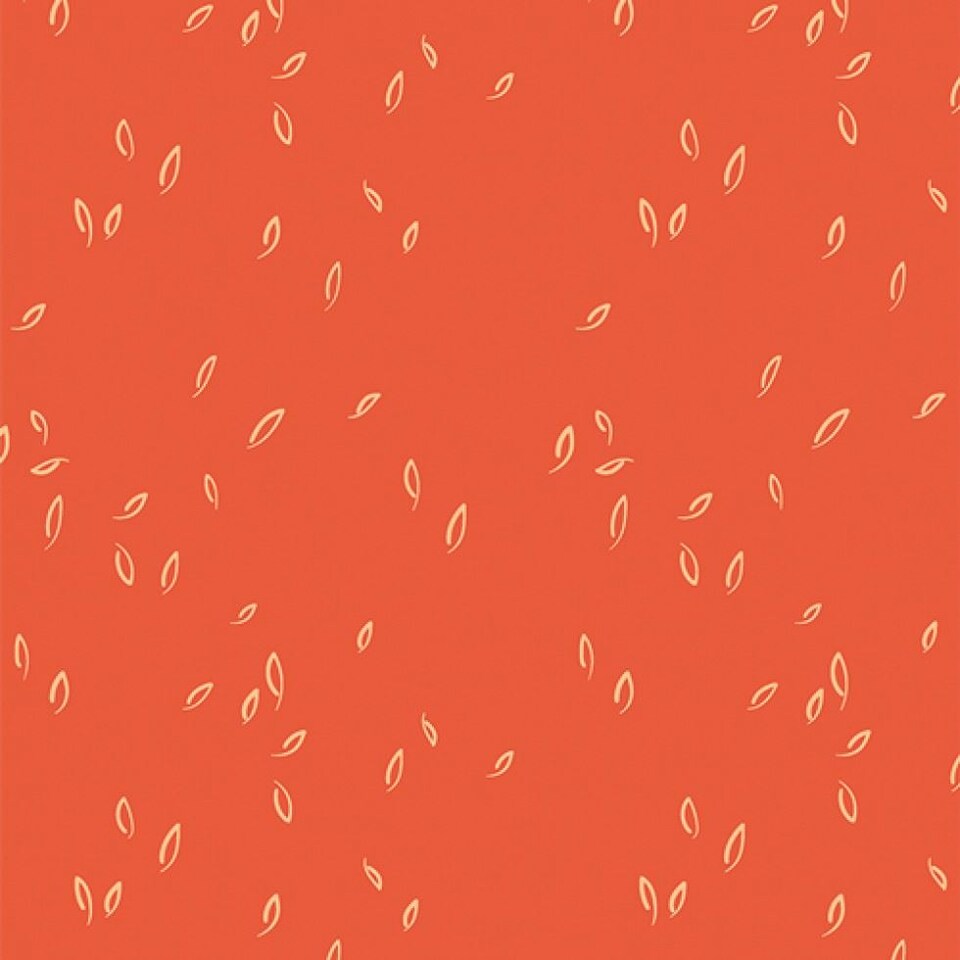 Art Gallery Fabrics Dancing Leaves Vermilion Hazelwood 100% Cotton Poplin Dressmaking Fabric per metre - 110cm / 43" Wide