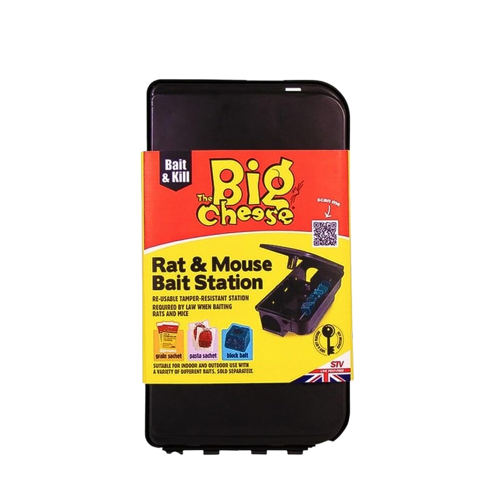 image 1 of The Big Cheese Rat and Mouse Bait Station Tamper Resistant Lockable Indoor Outdoor