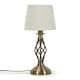 image 4 of ValueLights Memphis Antique Brass Twist Table Lamp