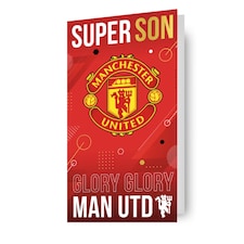 Manchester United FC Son Birthday Card
